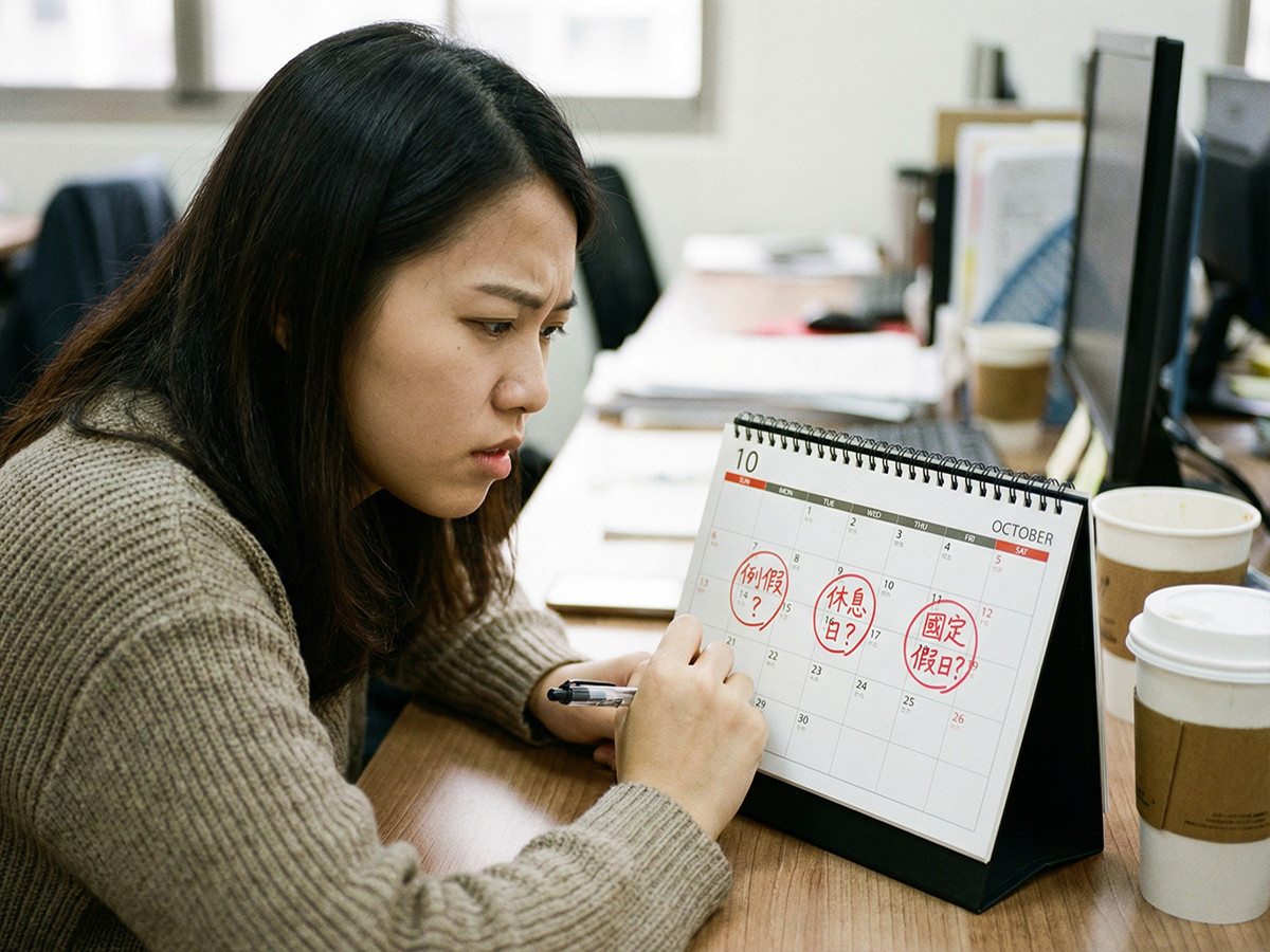 例假、休息日、國定假日怎麼分？容易搞混的三種假別與加班爭議 - UniHR 由你人資